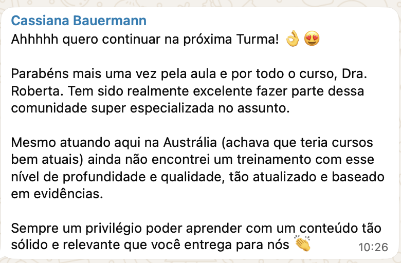 Depoimento de Cassiana Bauermann